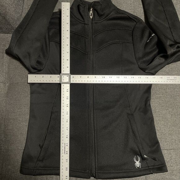 Spyder Encore Full Zip Fleece-Jacket Women's Small Black Lightweight - Picture 6 of 8